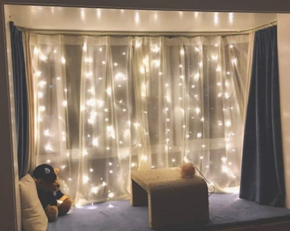 Window Curtain String Light Led String Lights Wedding Party Photo Prop Fairy Party Birthday Party Home Garden Bedroom Outdoor Decorations