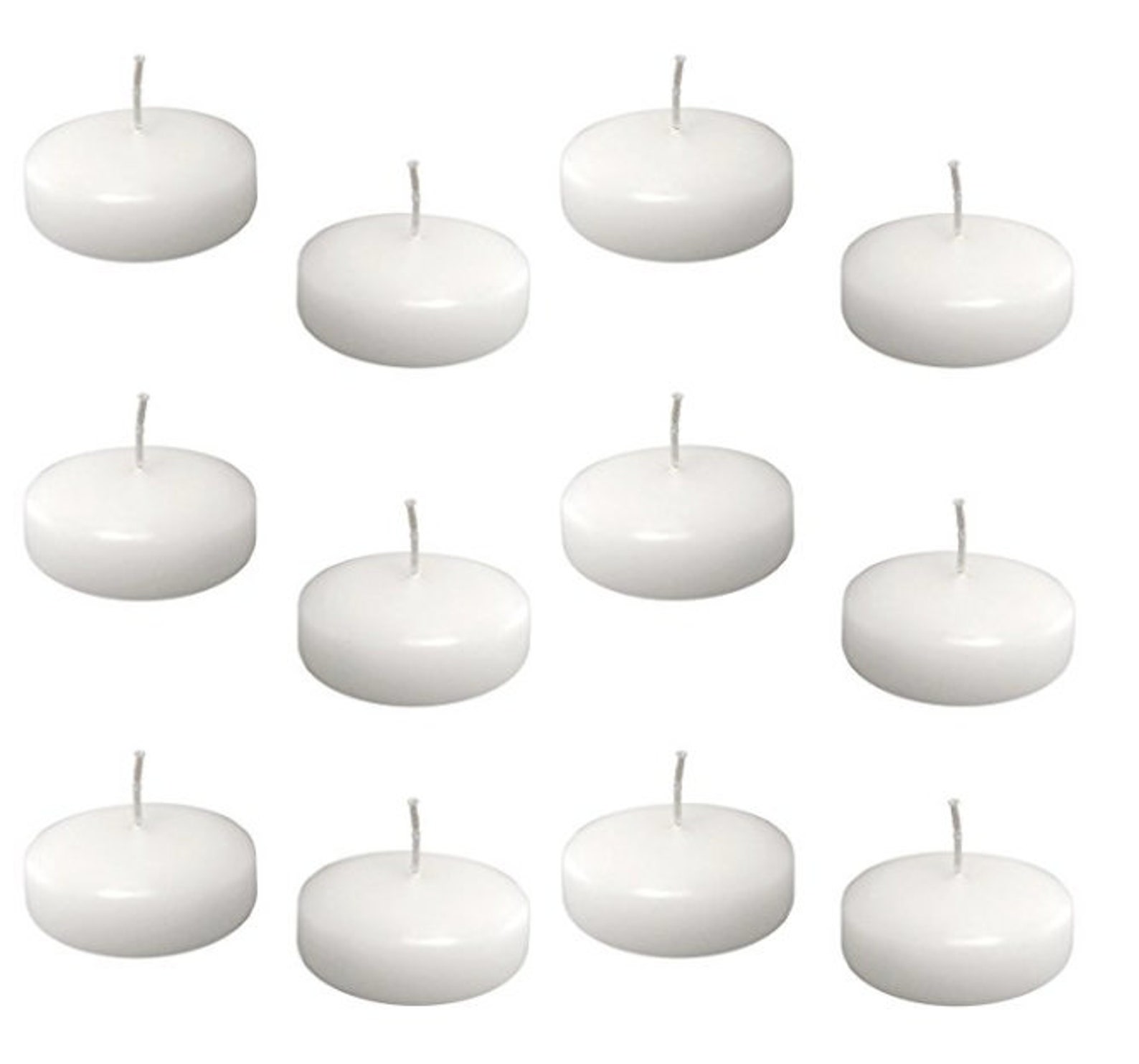 20 Floating Candles White Floating Candles Wedding Centerpiece Etsy