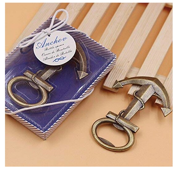 Anchor Beach Theme Wedding Favors Bottle Opener Party Favor Guest Nautical Theme Anchor Beer Bottle Opener Party Favors Beach Wedding