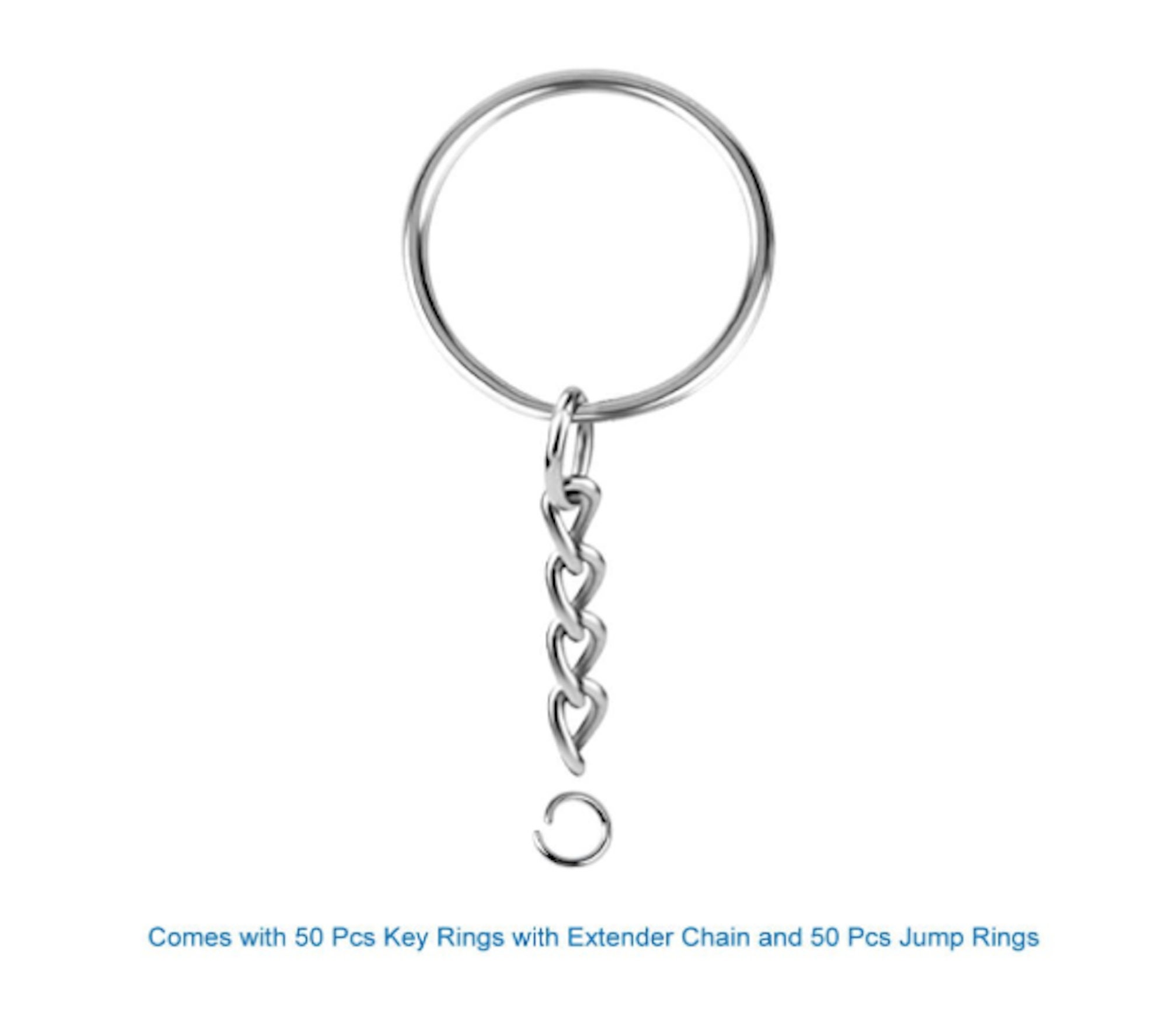 100pcs Key Chain Rings Bulk Tassel Keychain Lobster Claw Clasp