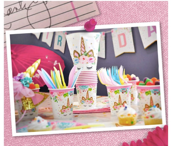 UNICORN Party Supplies Unicorn THEME PARTY Unicorn Party Unicorn Birthday Decorations Party Supplies Unicorn Birthday Unicorn Tableware