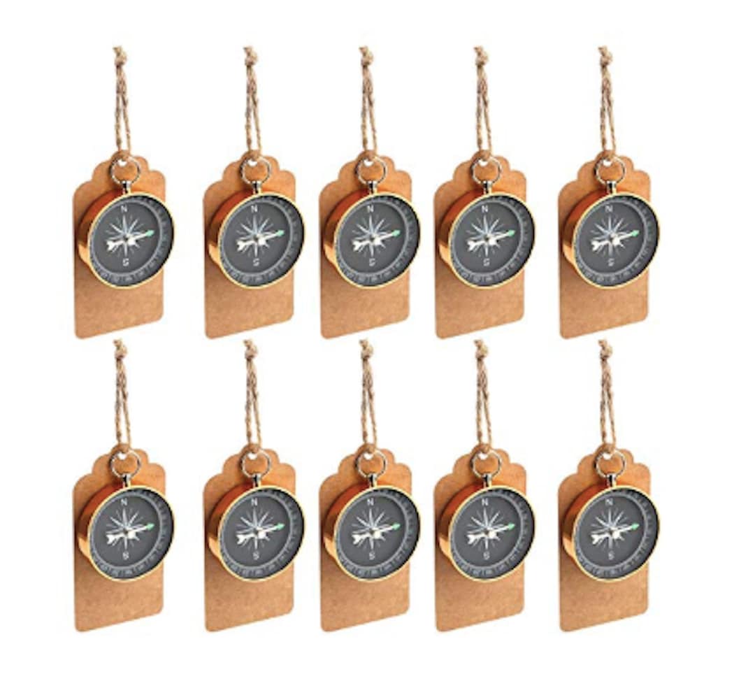 50 Compass Party Favors Bon Voyage Party Retirement Destination Wedding ...