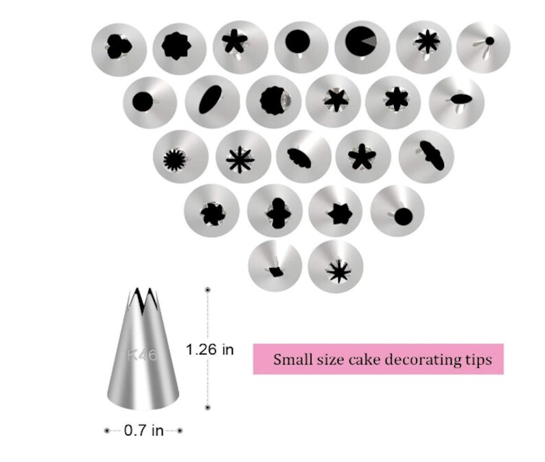 Cake Decorating Supplies Cake SuppliesCupcake Decorating Kit Cake Making Supplies Icing Cookie Decorating Frosting tips Coupler Pastry Bags image 2