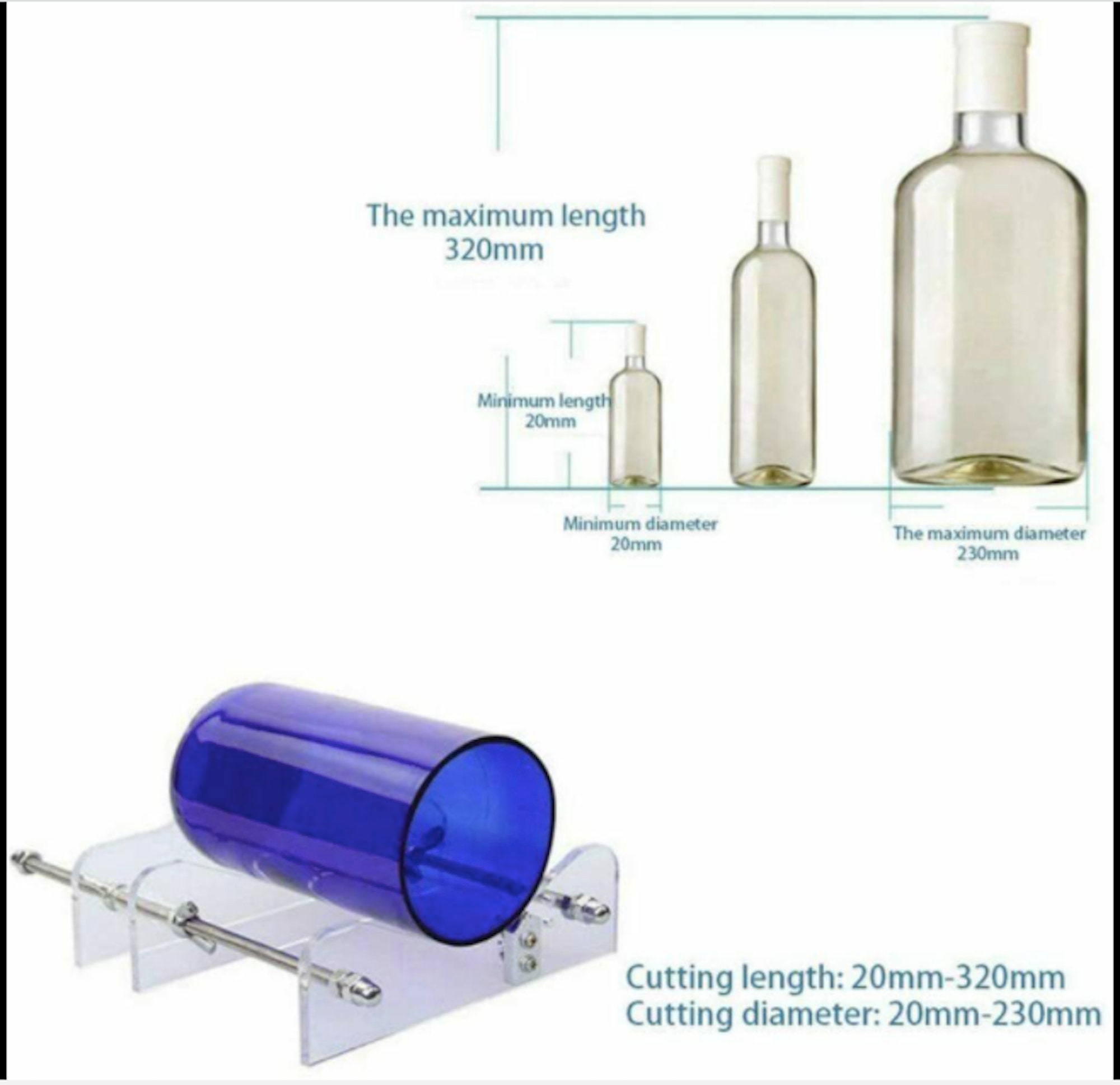 Left Handed Glass Cutter Made in UK Glass Cutting Tool With Glass