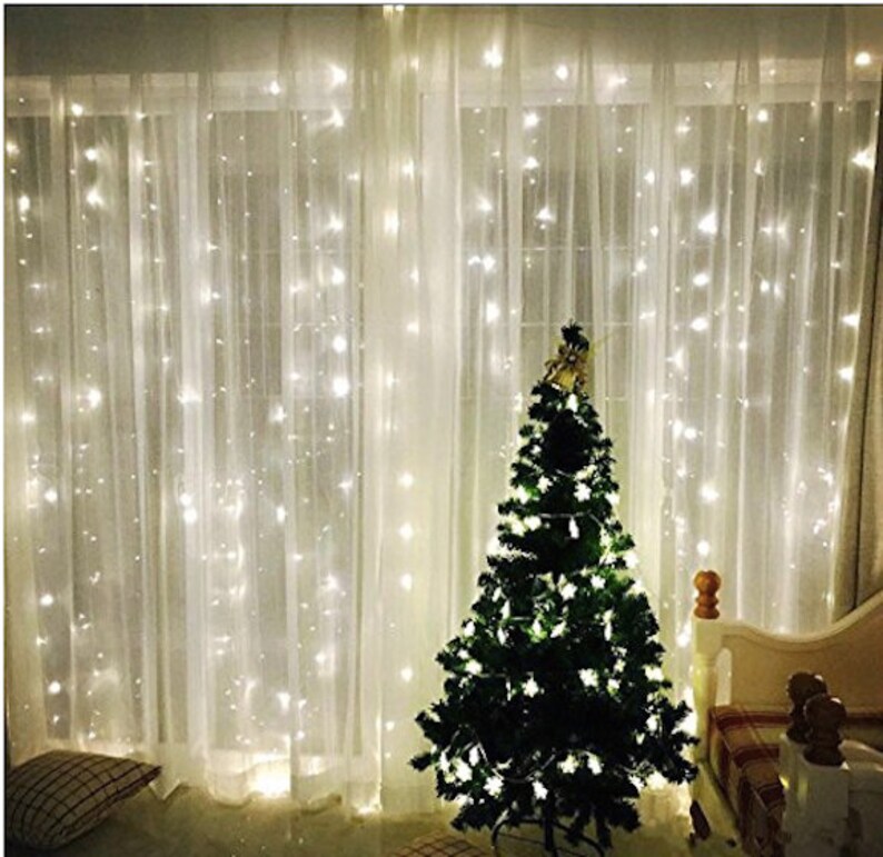 Window Curtain String Light Led String Lights Wedding Party Photo Prop Fairy Party Birthday Party Home Garden Bedroom Outdoor Decorations