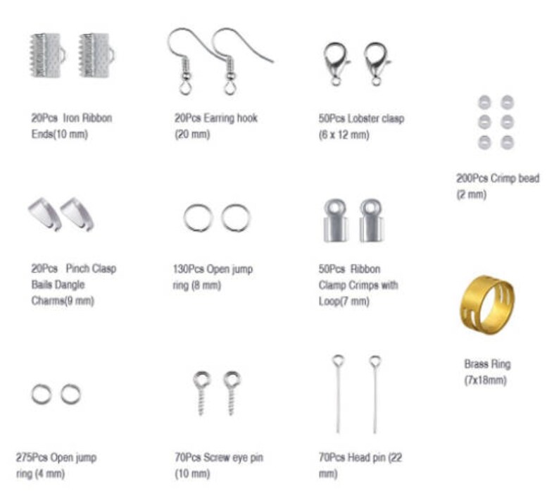 Jewelry Making Kit Jewelry Findings Set Jewelry Findings Etsy