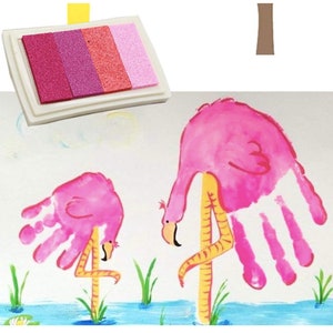 6 Craft Ink Pad Stamps Rainbow Ink Pads Craft Ink Pads DIY Multicolor Craft Stamp Pad image 3