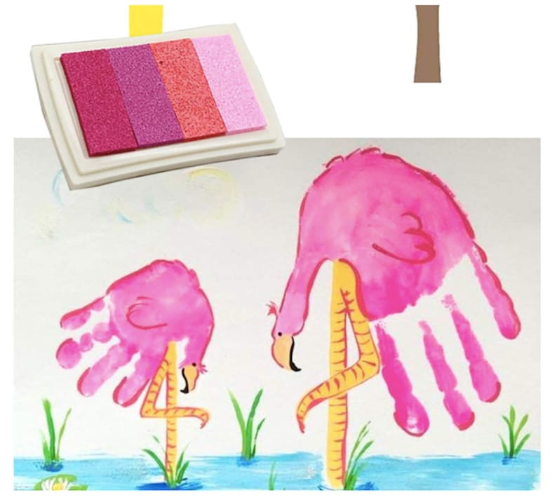 6 Craft Ink Pad Stamps Rainbow Ink Pads Craft Ink Pads DIY Multicolor Craft Stamp Pad image 3
