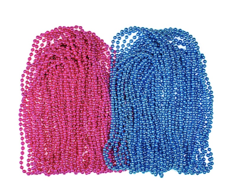 40 Gender Reveal necklace Baby Shower Necklace Blue Necklace Etsy