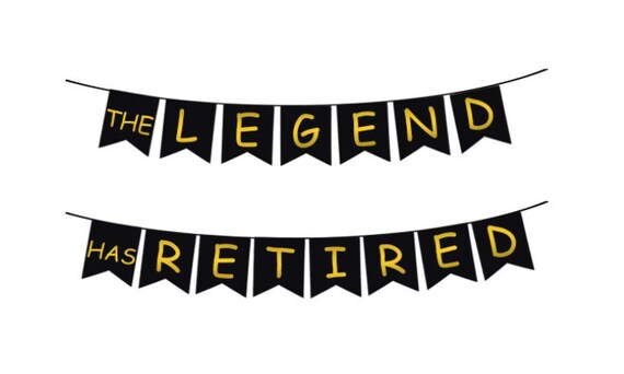 happy retirement party decorations black and gold the legend has retired happy retirement banner latex balloons retirement sash happy retirement