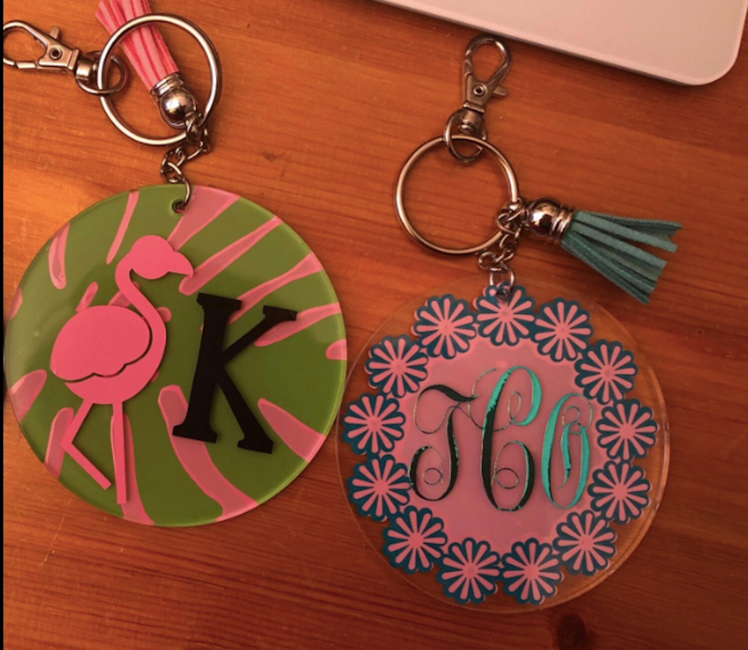 Keychain Tassels Acrylic Keychain Blanks Keychain Rings Bulk Etsy