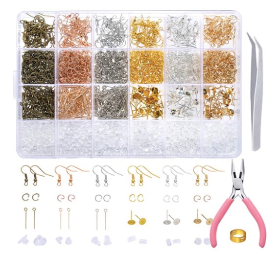 Earring Repair Kit Earring Making Kit Earring Making Supplies Etsy