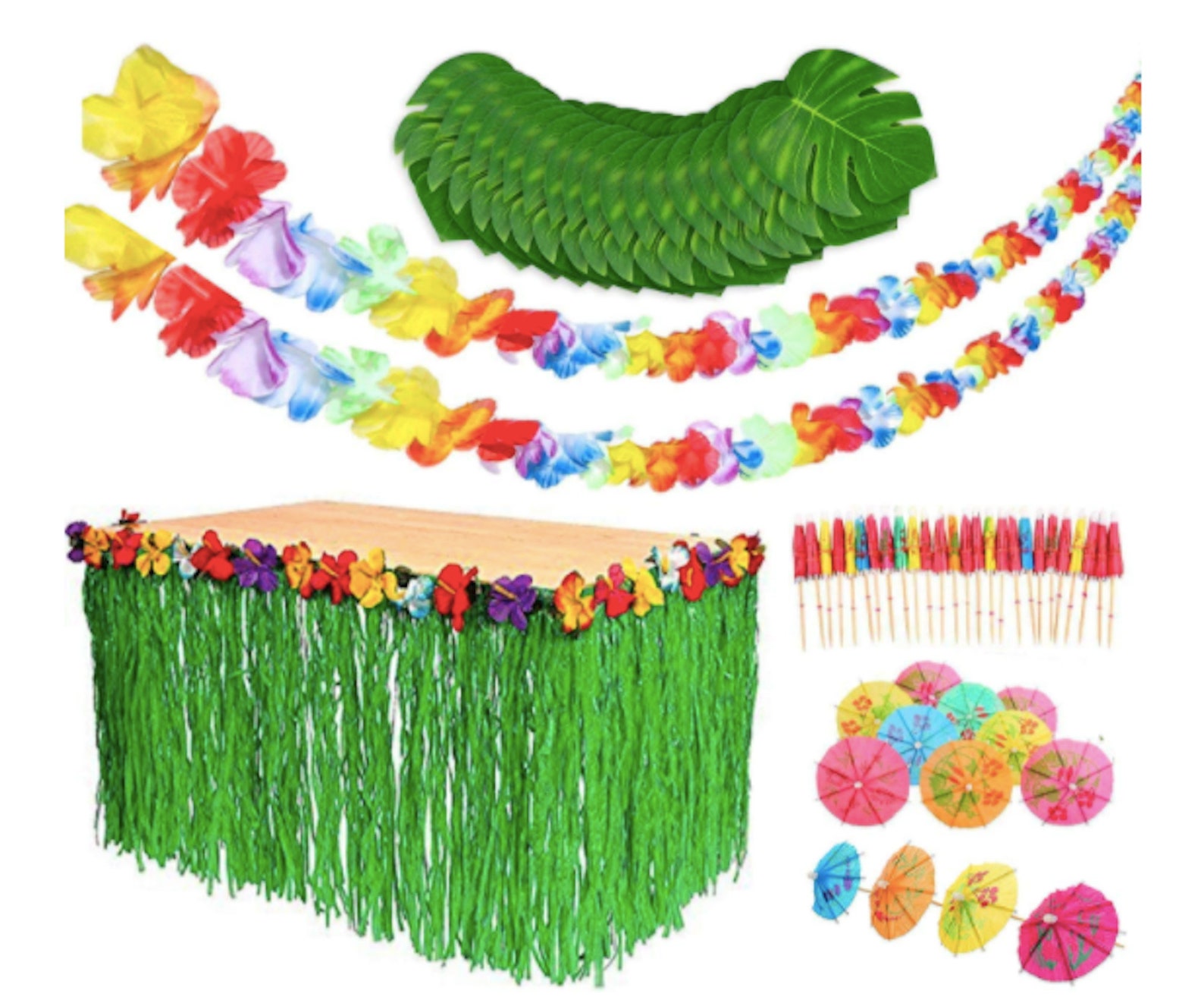 Luau Party Decorations Set Luau Party Supplies Hawaiian Beach | Etsy