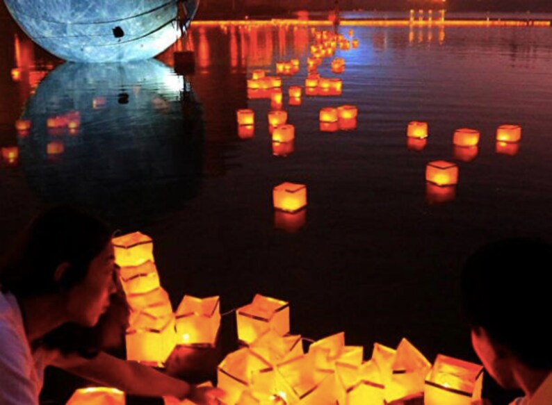 Floating Candle Outdoor Floating Candle Water Lanterns Etsy
