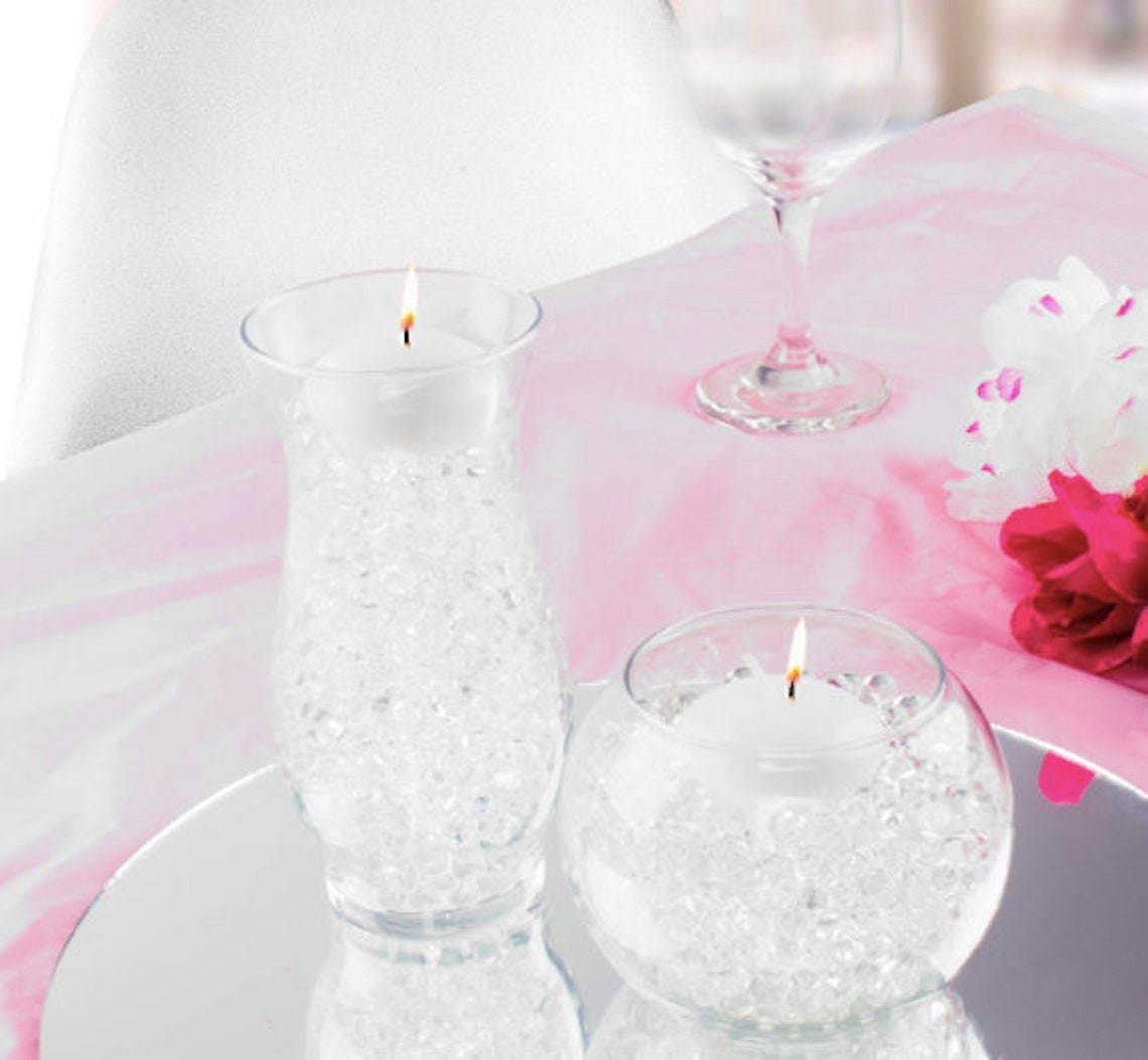 20 Floating Candles White Floating Candles Wedding Centerpiece Etsy