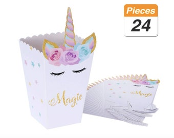 Unicorn Party Favor Boxes Unicorn Favors Unicorn Birthday Decorations Unicorn Birthday Unicorn Party Supplies Decorations Unicorn