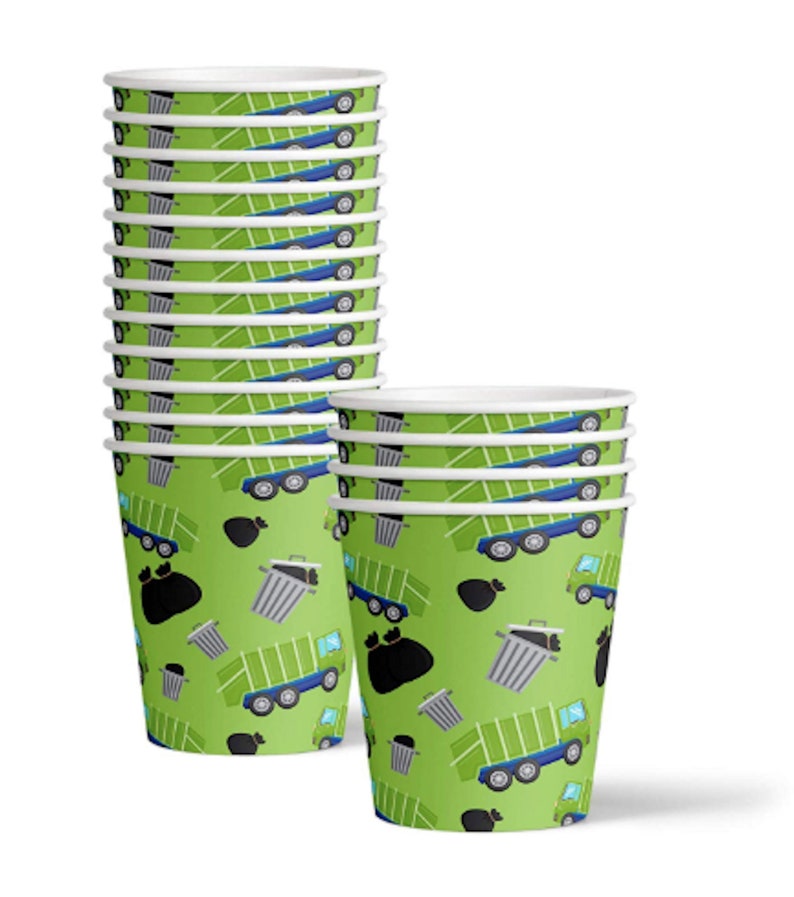 Garbage Trash Truck Party Supplies Trash Truck Party Plates Etsy