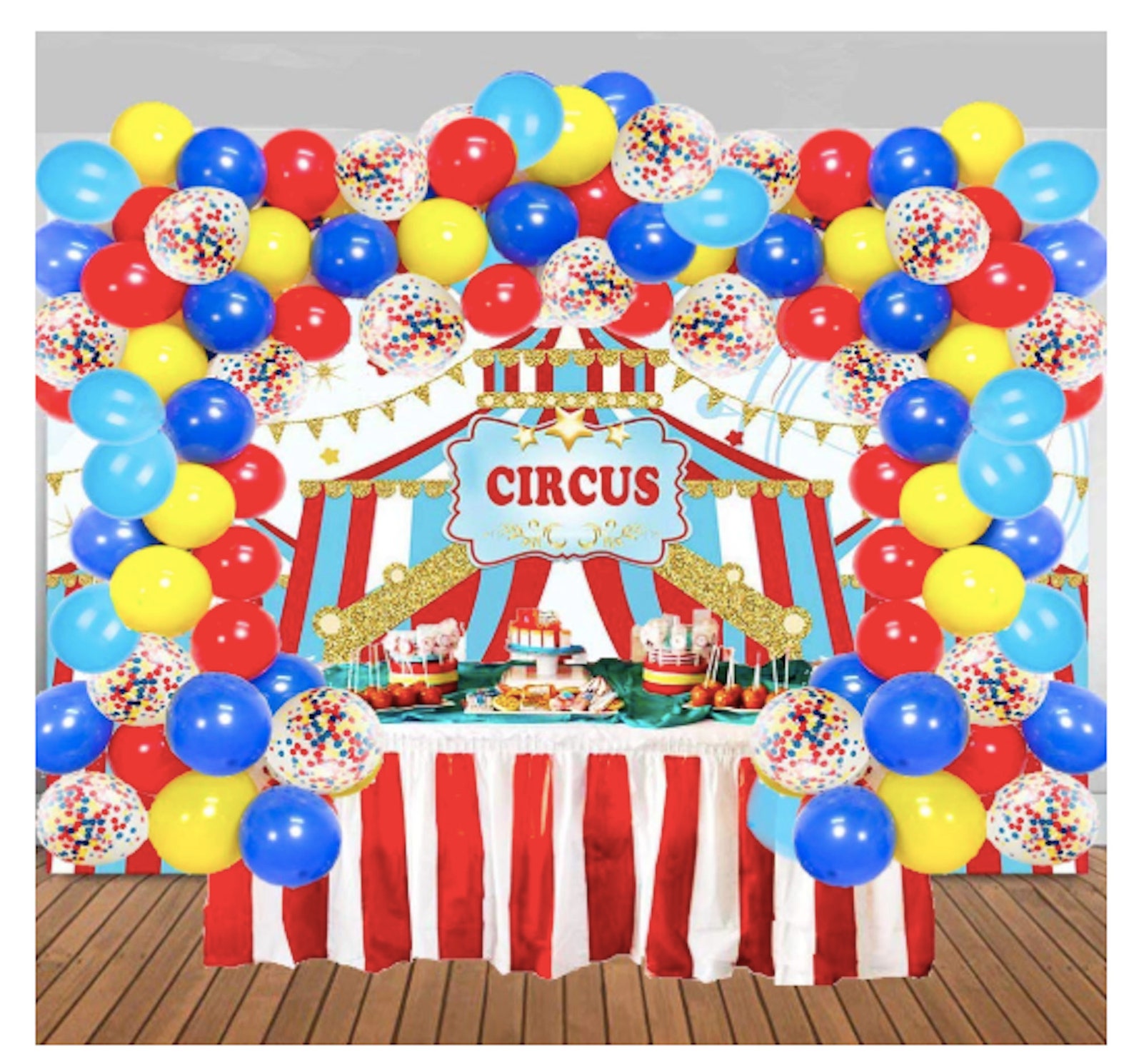 Circus Party Balloon Garlands Circus Party Balloon Garlands