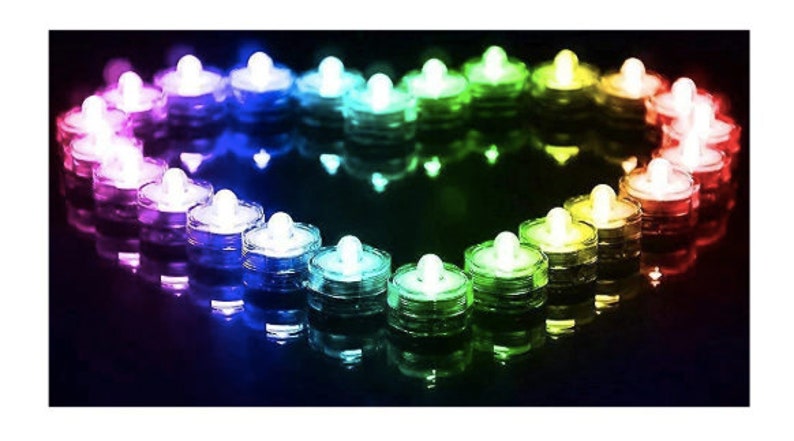 Vase Lights Centerpiece Lights Water Lights Wedding Etsy