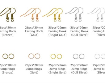 GENEMA Earring Making Supplies Kit 2418pcs Earring Repair Parts Earring  Hooks Backs Jump Rings Earrings Studs Jewelry Making