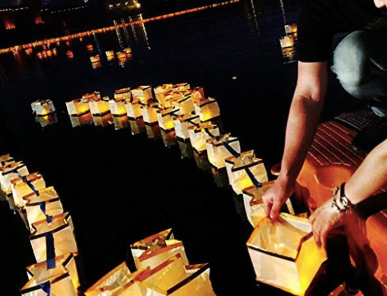 Floating Candle Outdoor Floating Candle Water Lanterns Etsy