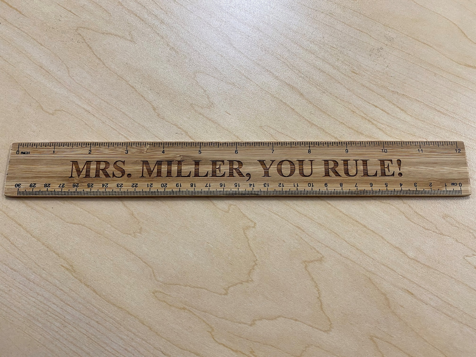 Personalized Teachers Ruler, Engraved Ruler, Engraved Father's Day ...