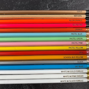Natural Custom Pencils, Personalized Pencils, Engraved Pencils, Back to School, Stocking Stuffer, Wedding Favor, Shower Game, Teacher Gift image 2