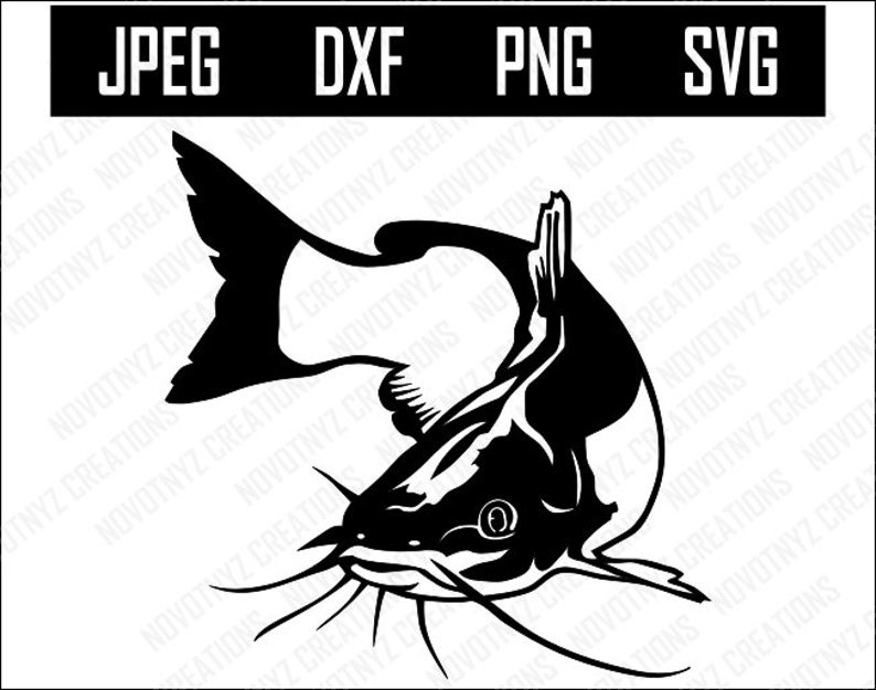 Catfish SVG, Fish SVG, Fishing SVG image 1