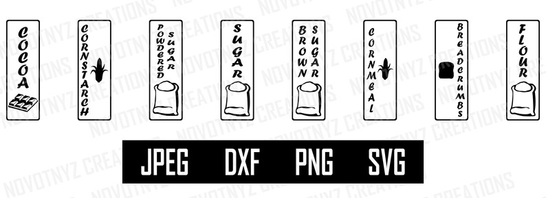 Kitchen Staples Labels svg, Pantry Labels svg, Canister Labels svg, Labels image 6