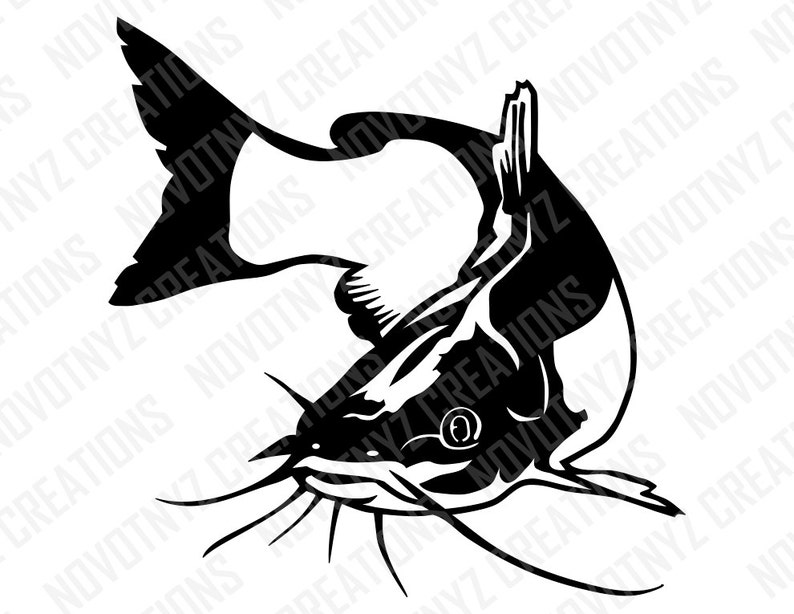 Catfish SVG, Fish SVG, Fishing SVG image 2