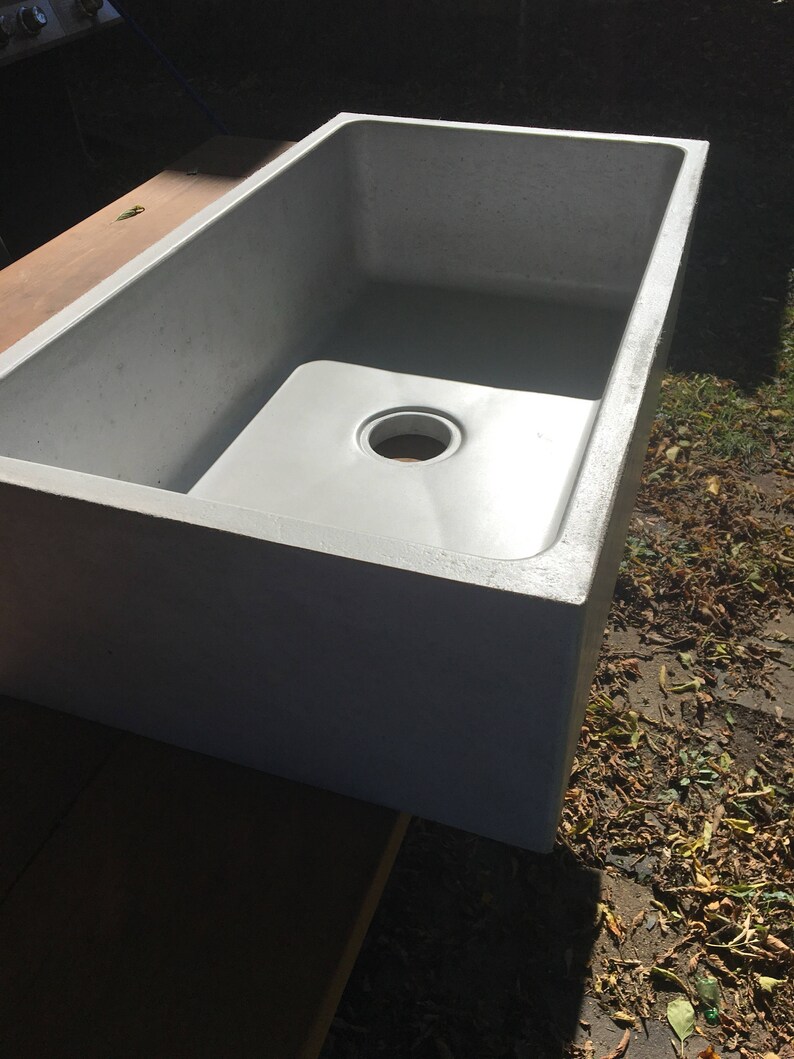Concrete Farmhouse Kitchen Sink Etsy