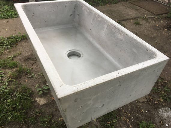 Concrete Farmhouse Sink Concrete Farmhouse Sink, How To Make A Concrete Farmhouse Sink