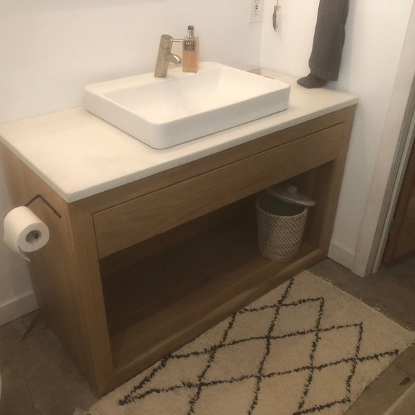 White Oak Vanity Etsy