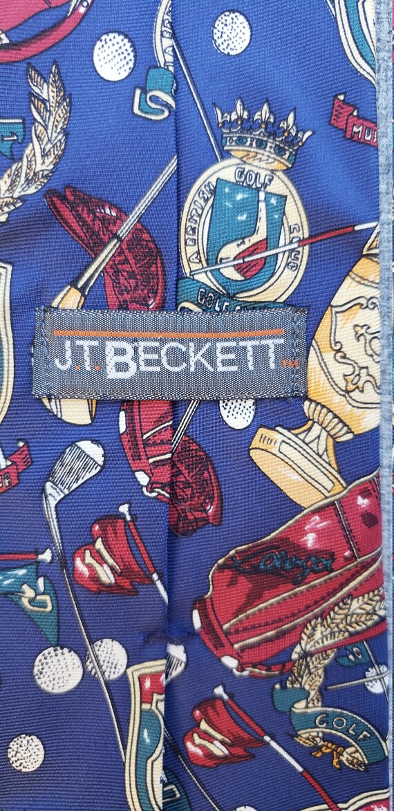 J.T. Beckett Golf Club Silk Tie - image 7