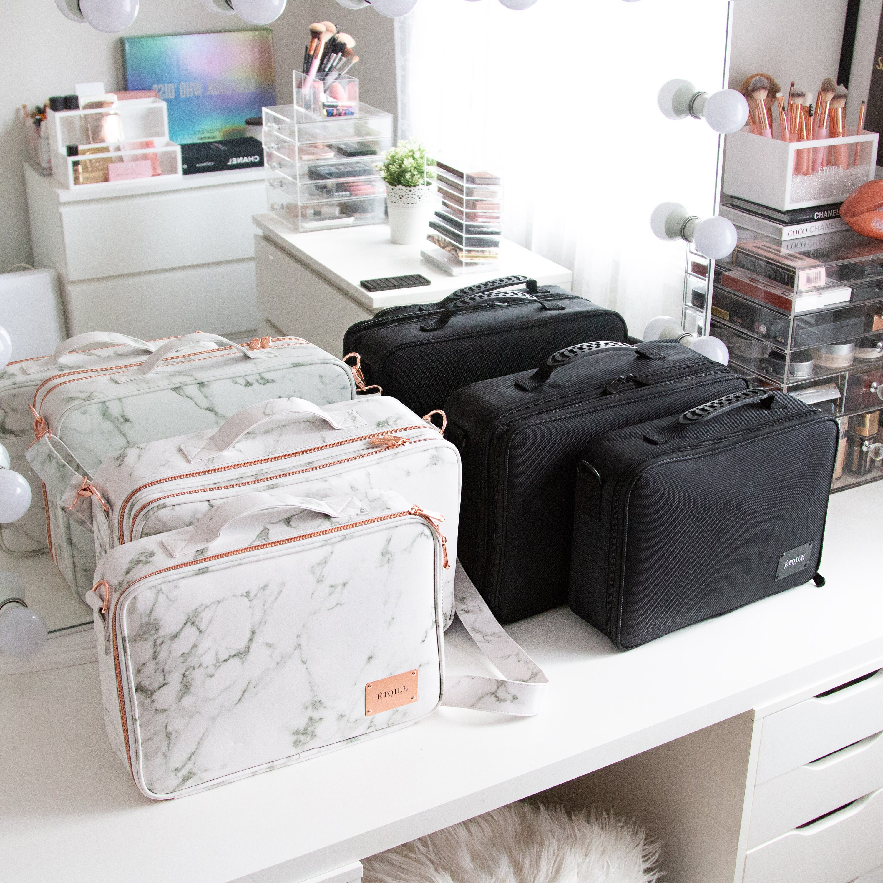Etoile MARBLE Cosmetic Beauty Travel Case Makeup Organiser Etsy