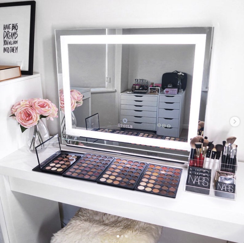 Crystal Vanity Makeup Led Mirror Etoile Collective - Mirror Vanity Makeup Storage Crystal Vanity Makeup Led Mirror Etoile Collective - Mirror Vanity Makeup Storage