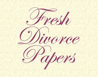 Fresh Divorce Papers - Candle