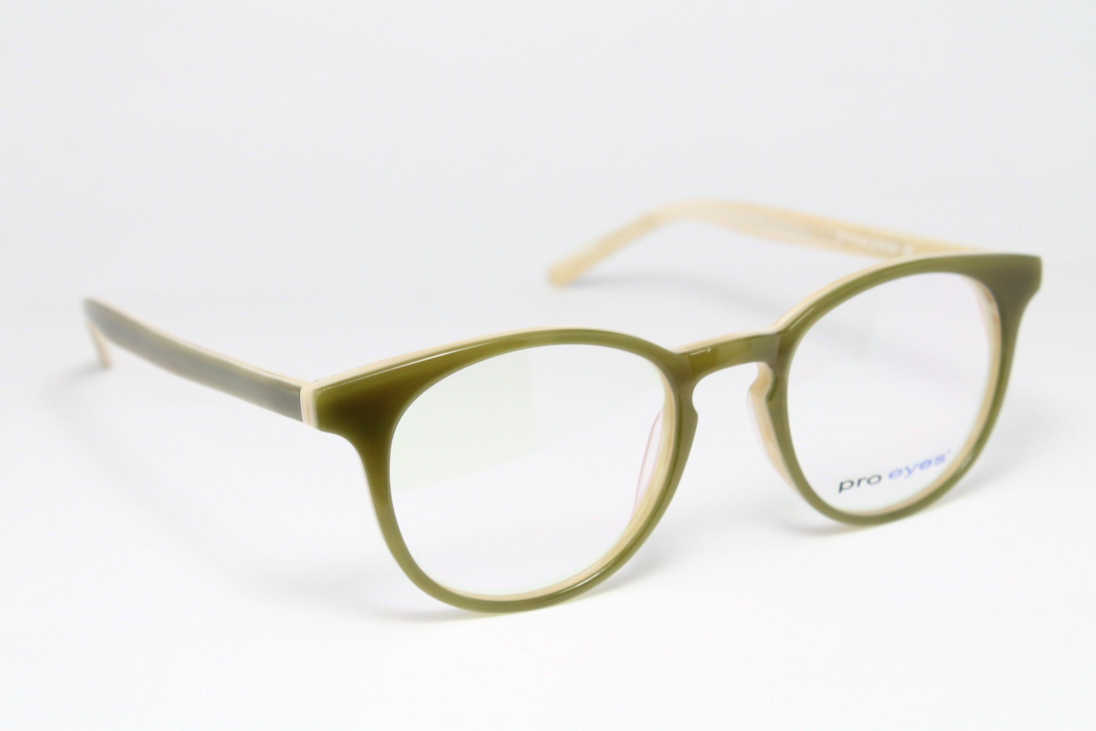 1940s'】2Dots Round Panto Olive Green 小物 サングラス/メガネ guide