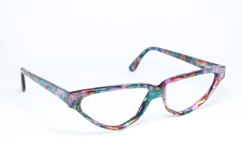 Unique Filou 2003 Cateye Rare Colorful Multicolour Brille Eyeglasses Occhiali Lunettes Gafas Bril Glasses Frame