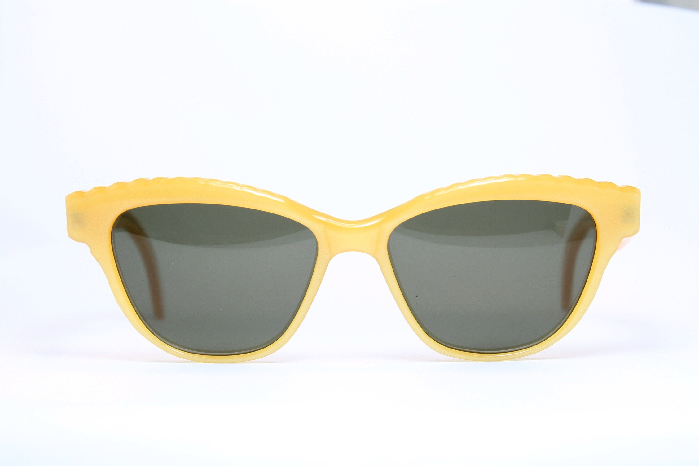 Vintage Unique Lemon Yellow SELECT 8125-365 Sunglasses - Etsy
