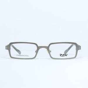 ZEN 41106 C04 Tyskland rektangulära grå vintageglasögon Occhiali Lunettes Gafas Bril Glasögon VSE01