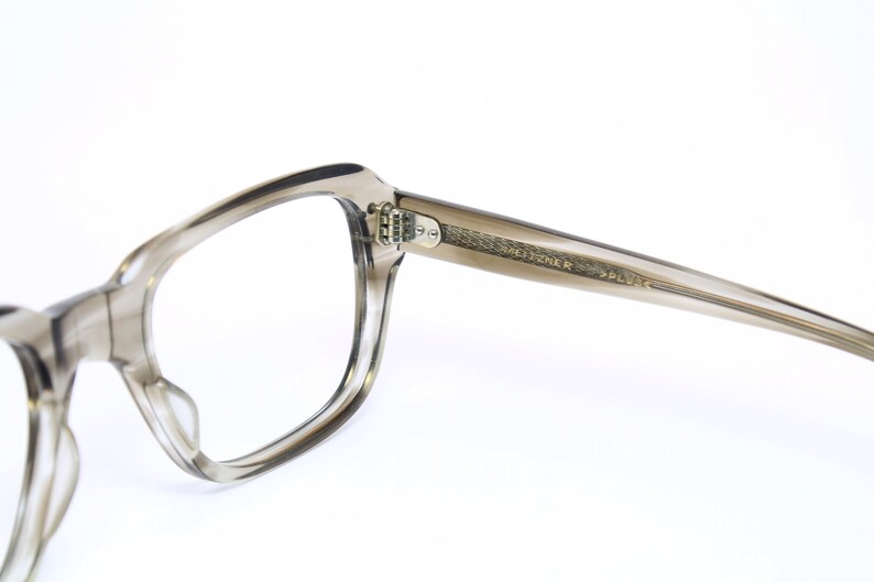 Nerd Thick Striking Vintage MEITZNER Gray Glasses Brille Eyeglasses Lunettes Occhiali Gafas Bril