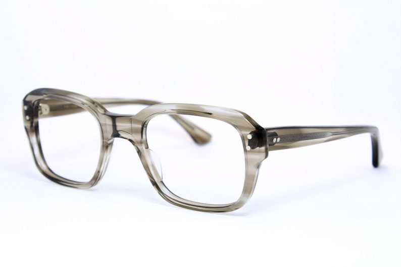 Nerd Thick Striking Vintage MEITZNER Gray Glasses Brille Eyeglasses Lunettes Occhiali Gafas Bril