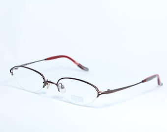 Coffe BCPC BP-198 C18 Titanium Small Slim Vintage Eyeglasses Occhiali Lunettes Gafas Bril Glasögon VSE03