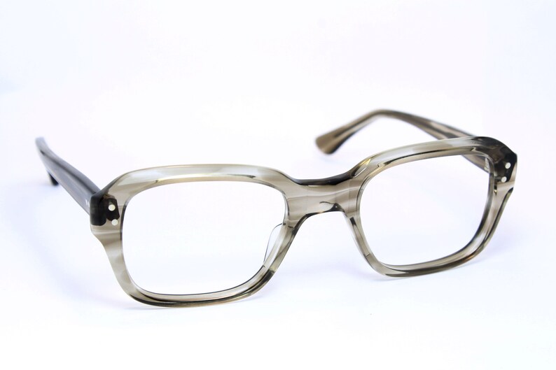 Nerd Thick Striking Vintage MEITZNER Gray Glasses Brille Eyeglasses Lunettes Occhiali Gafas Bril