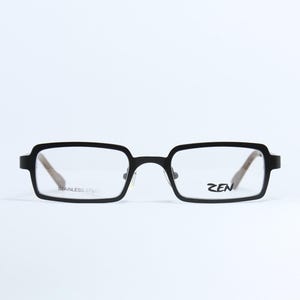 ZEN 41106 C11 Germany Rectangular Black Vintage Eyeglasses Occhiali Lunettes Gafas Bril Glasögon VSE01