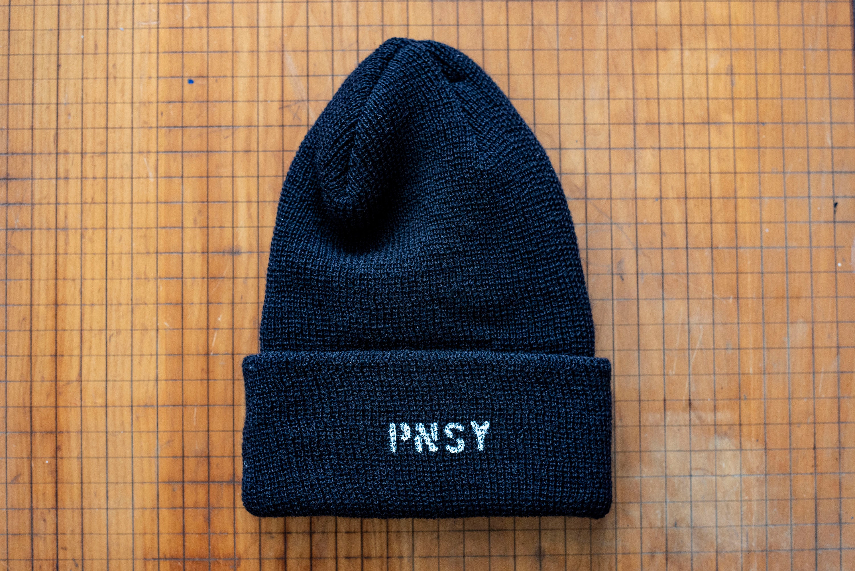 Custom Personalized Stenciled Wool Knit Watch Cap - Made in
