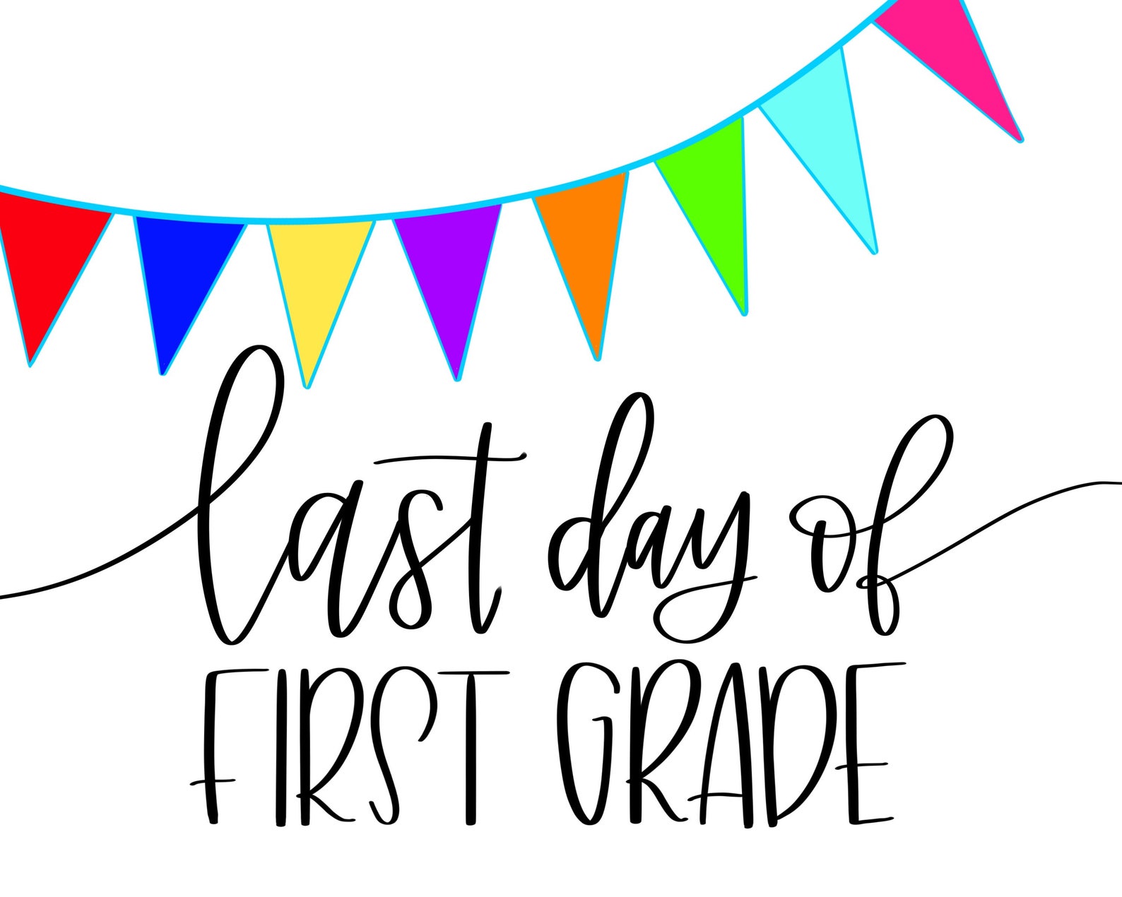 First and Last Day of School Sign PRINTABLE First Day of Etsy