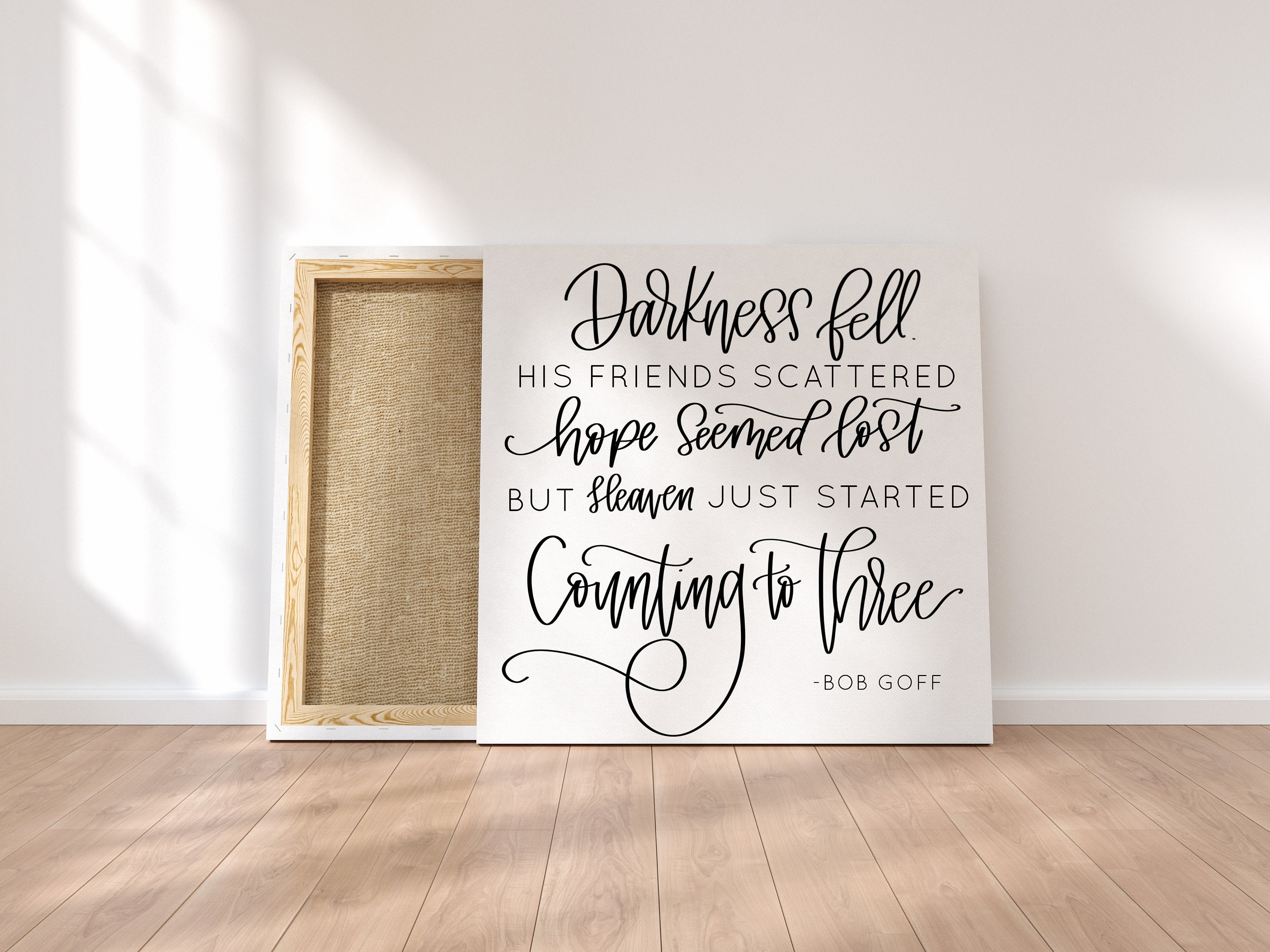 Canvas Bob Goff Quote Easter Quote Heaven Started Counting Etsy