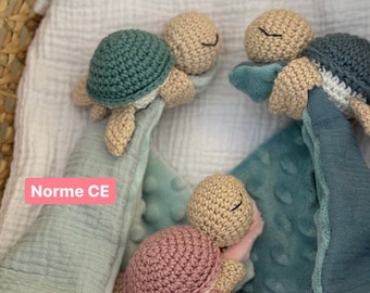 Crochet Turtle Blanket - Handmade Crochet - Birth Gift - Personalized Blanket - Babyshower Gift